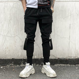 Patchwork Cargo Ripped Sweatpants Joggers