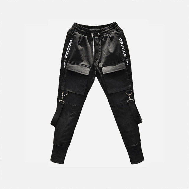 Patchwork Cargo Ripped Sweatpants Joggers