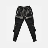 Patchwork Cargo Ripped Sweatpants Joggers