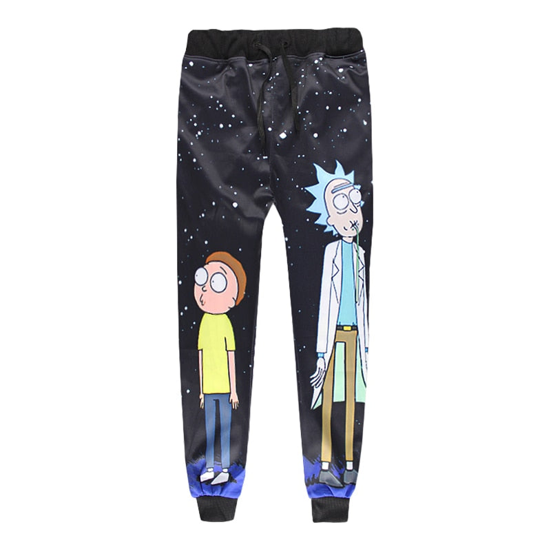 Rick And Morty 3D Joggers Pants