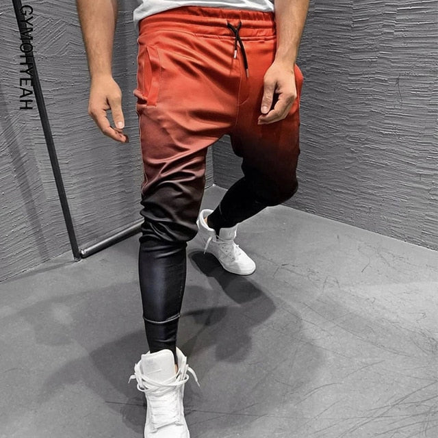 Gradient Autumn Men Joggers