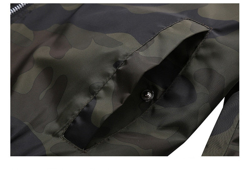 Camo Bomber Jacket Mens