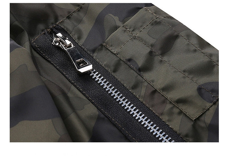Camo Bomber Jacket Mens