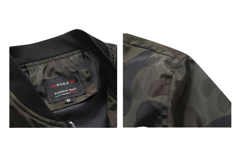 Camo Bomber Jacket Mens