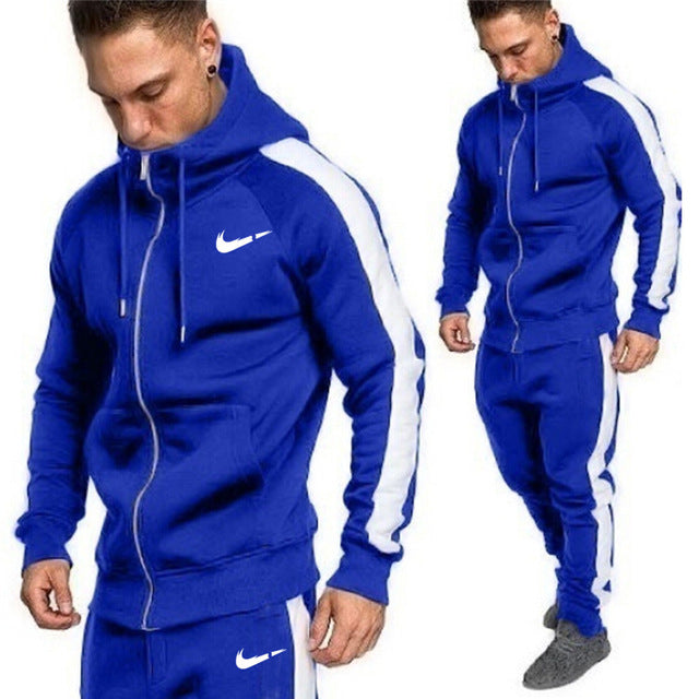 2 Pieces Autumn Running tracksuit men