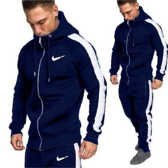2 Pieces Autumn Running tracksuit men