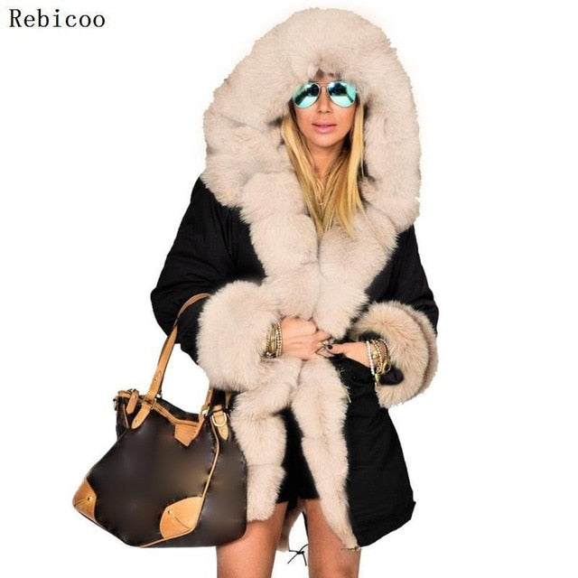 Camouflage winter hooded women's jacket