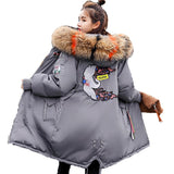 Women Winter Long Cotton Jacket