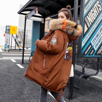 Women Winter Long Cotton Jacket