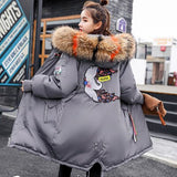 Women Winter Long Cotton Jacket
