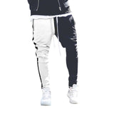 Mens Long Color Block Street Patchwork