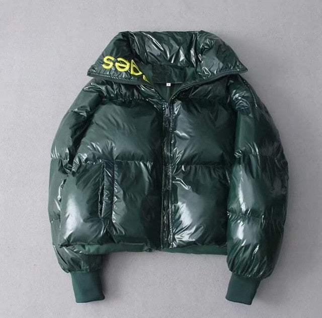 Winter Glossy Waterproof women's jacket
