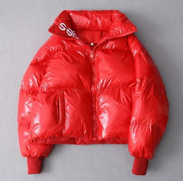 Winter Glossy Waterproof women's jacket