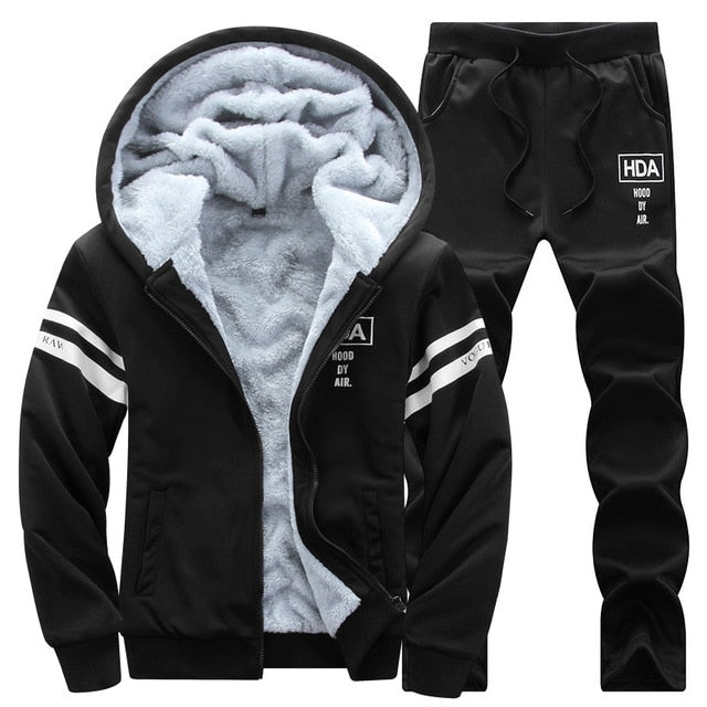 Winter Set Fashion Brand Tracksuit Male