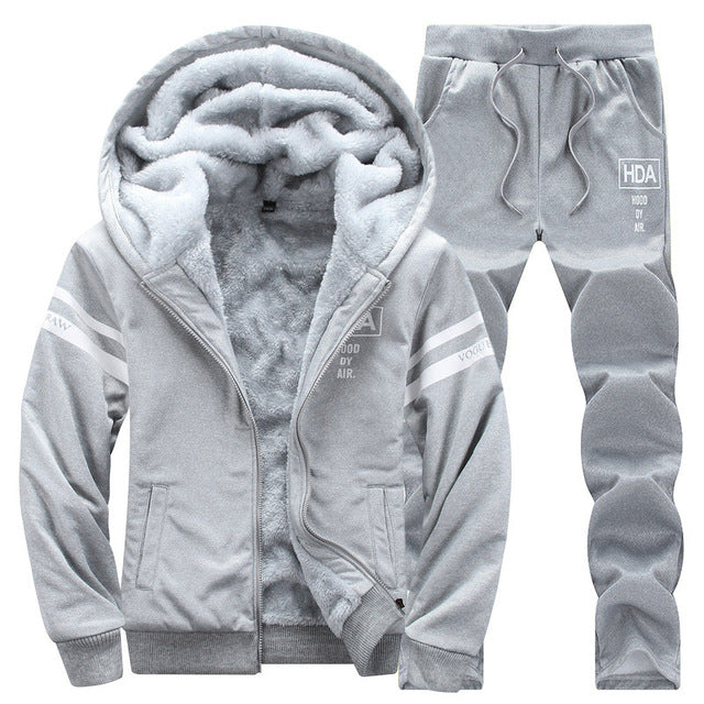 Winter Set Fashion Brand Tracksuit Male