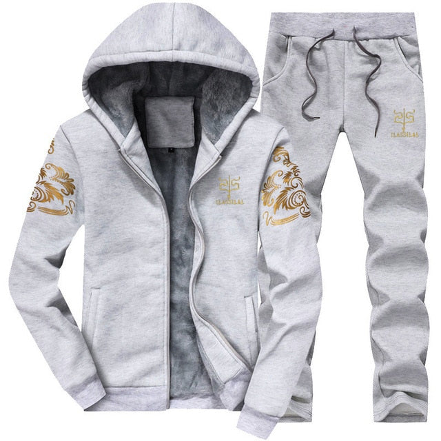 Winter Set Fashion Brand Tracksuit Male