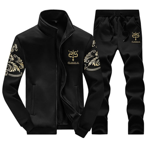 Winter Set Fashion Brand Tracksuit Male