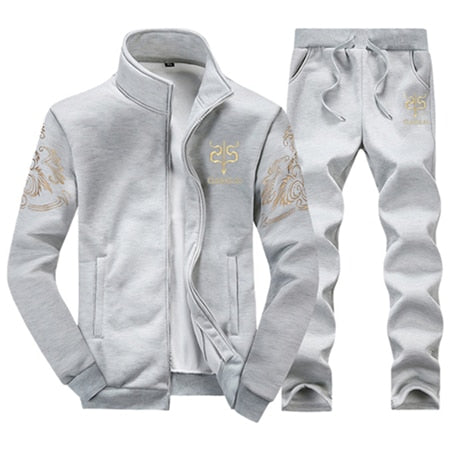 Winter Set Fashion Brand Tracksuit Male